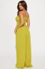 Mabel Smocked Jumpsuit - Chartreuse sold by Fashion Nova