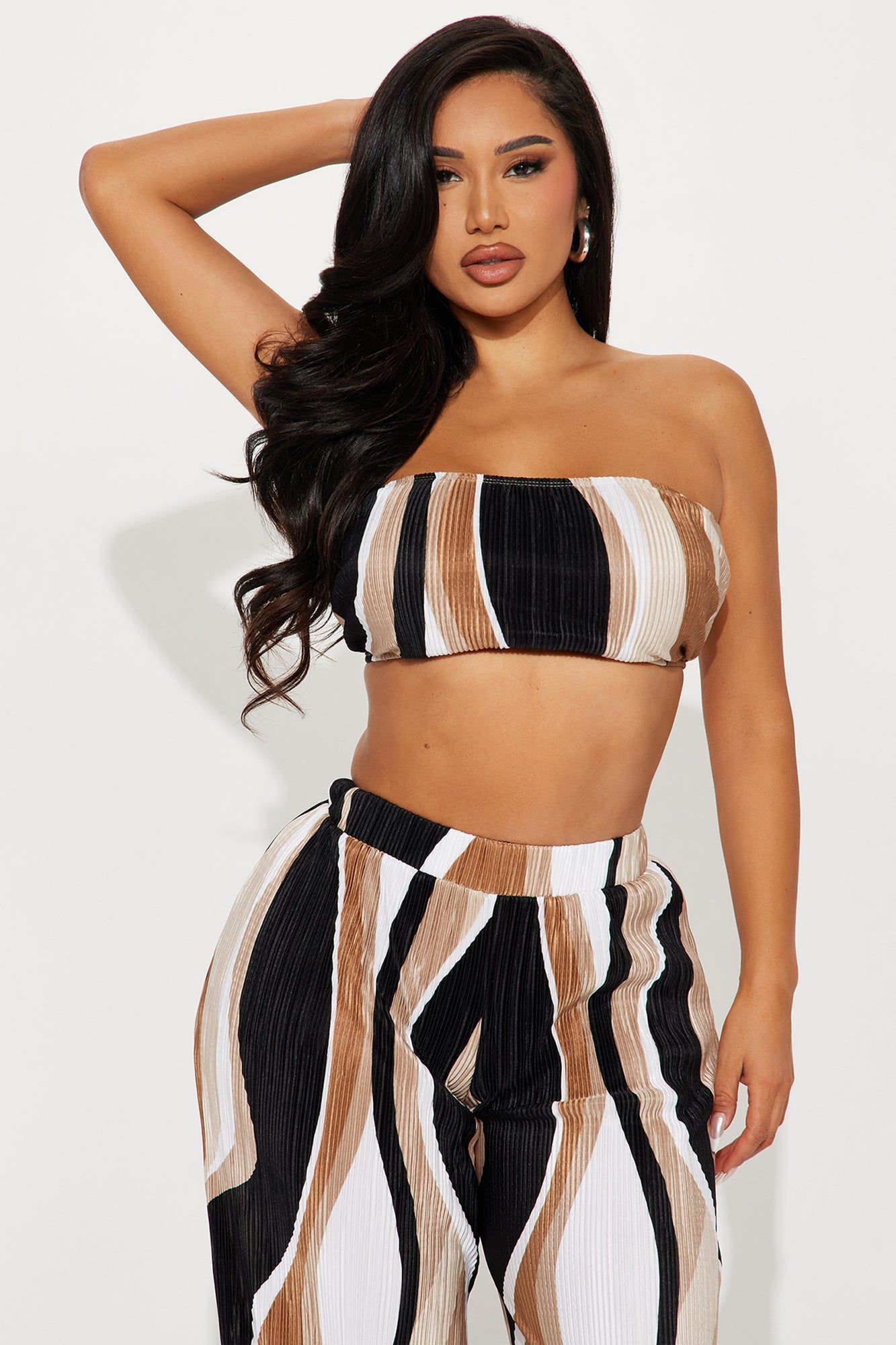 Valerie Plisse Pant Set - Black/combo sold by Fashion Nova product image thumbnail 2