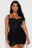 Steal Your Heart Lace Mini Dress - Black sold by Fashion Nova
