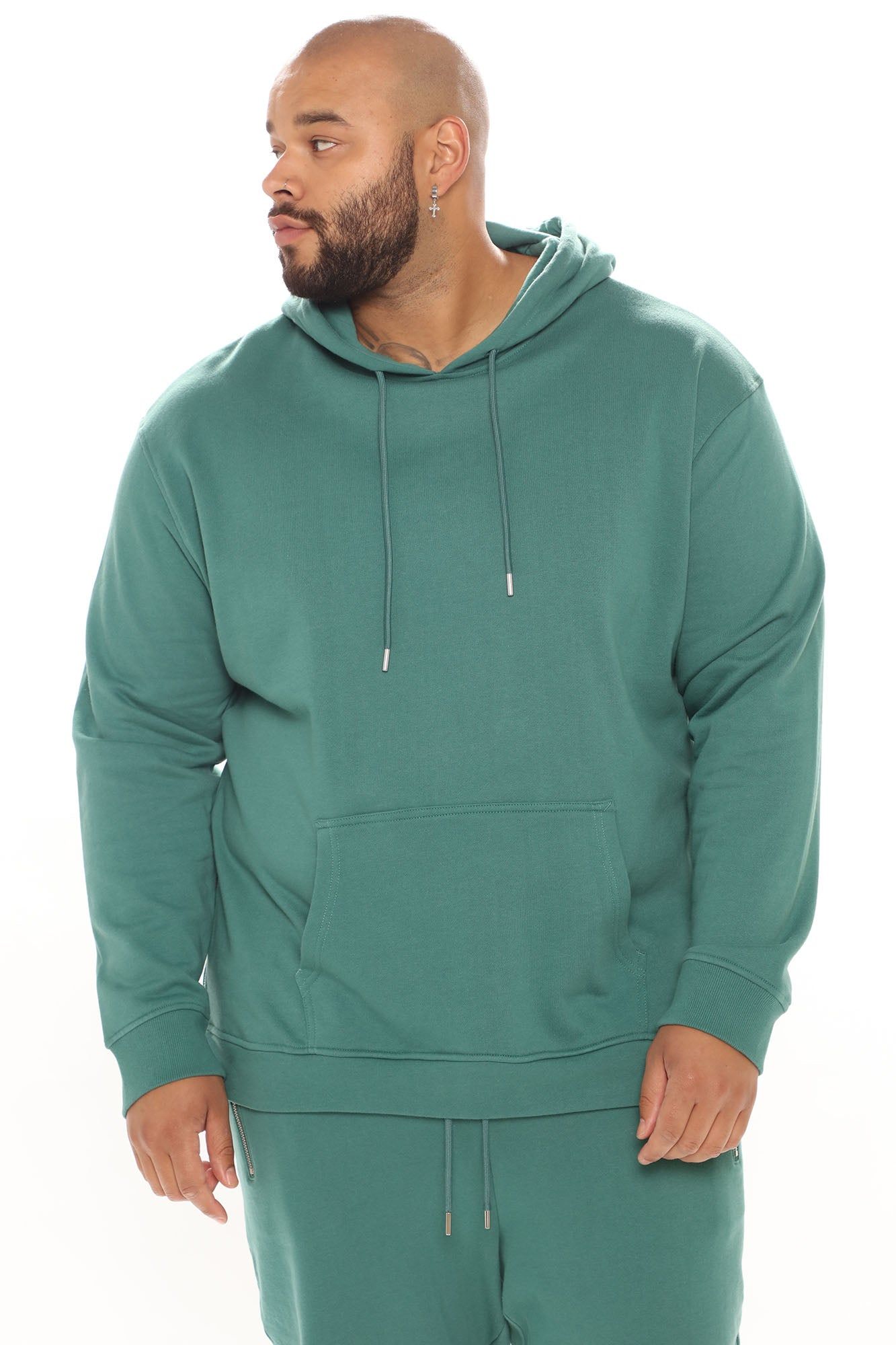 Tyson Side Zip Hoodie - Green sold by Fashion Nova product image thumbnail 2