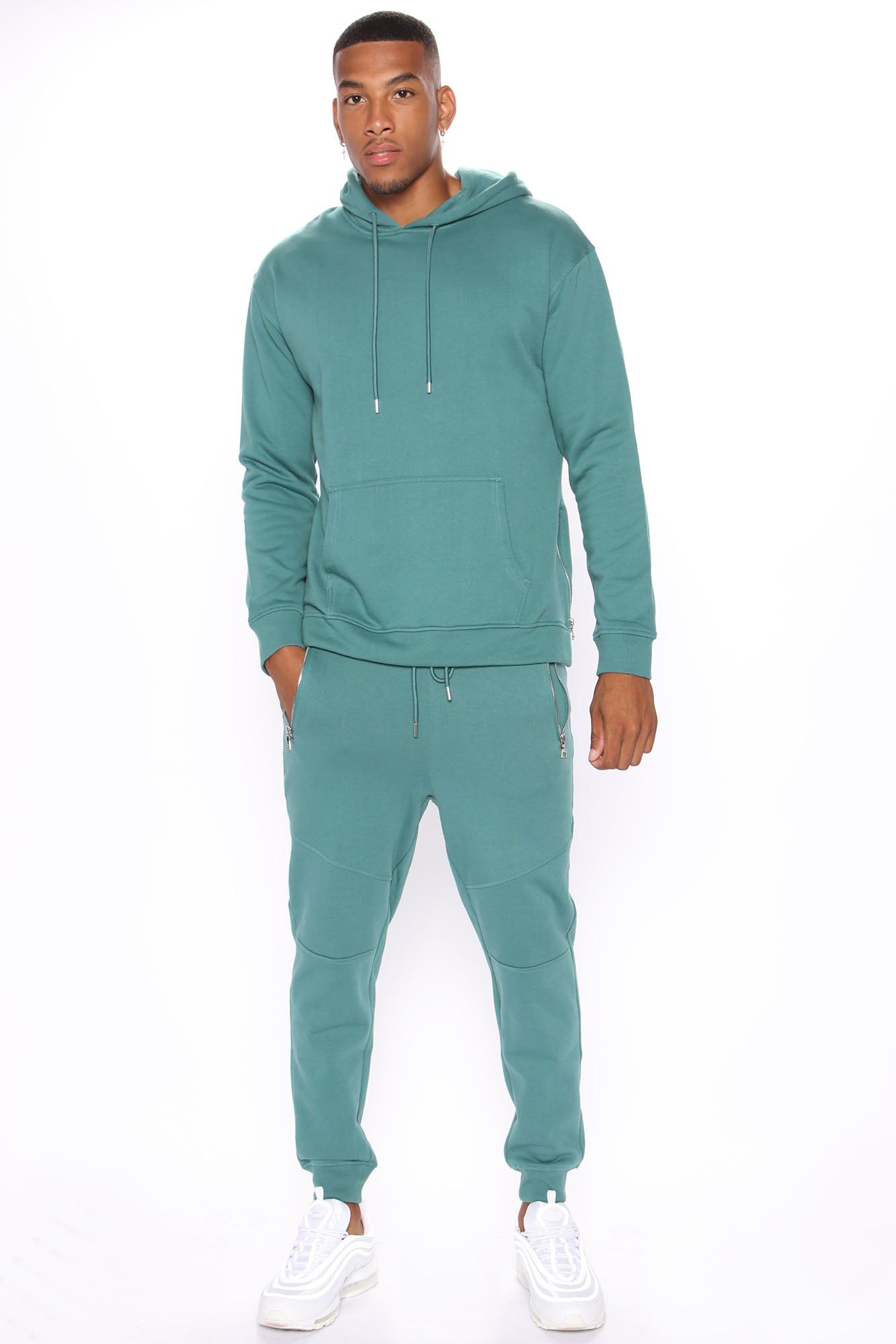 Tyson Side Zip Hoodie - Green sold by Fashion Nova product image thumbnail 3