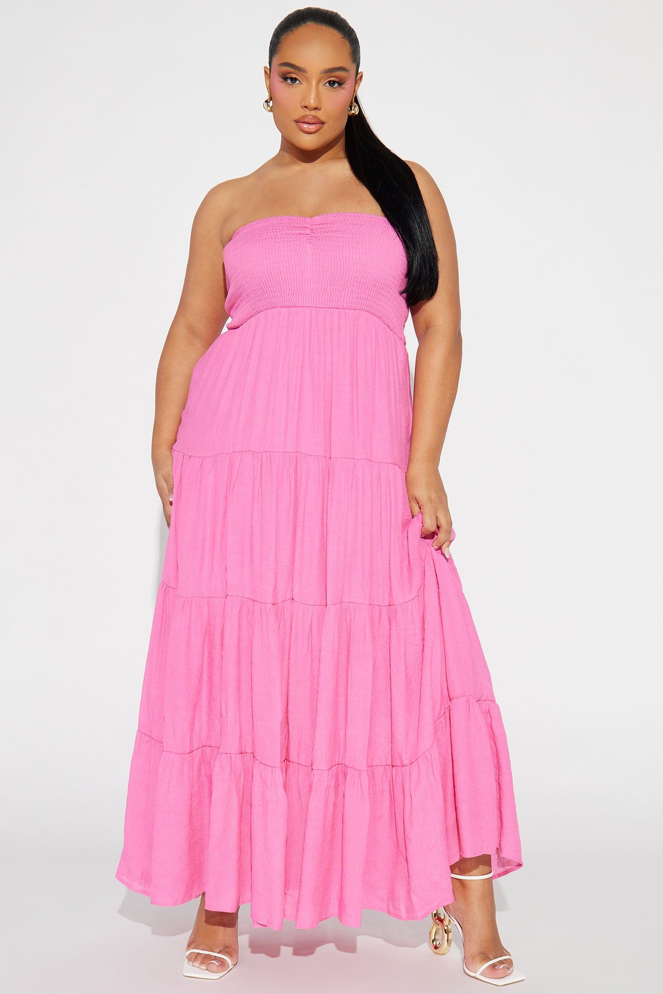 Juliette Tube Maxi Dress - Hot Pink sold by Fashion Nova product image thumbnail 4