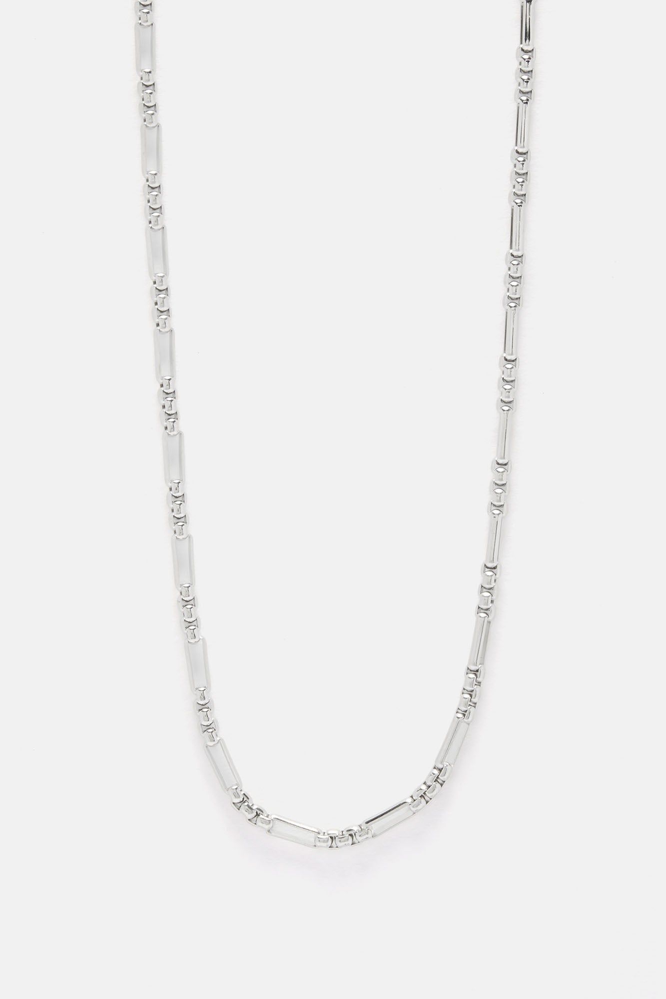 Station Box Chain Necklace - Silver sold by Fashion Nova product image thumbnail 3