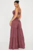 Olivia Washed Pant Set - Burgundy sold by Fashion Nova