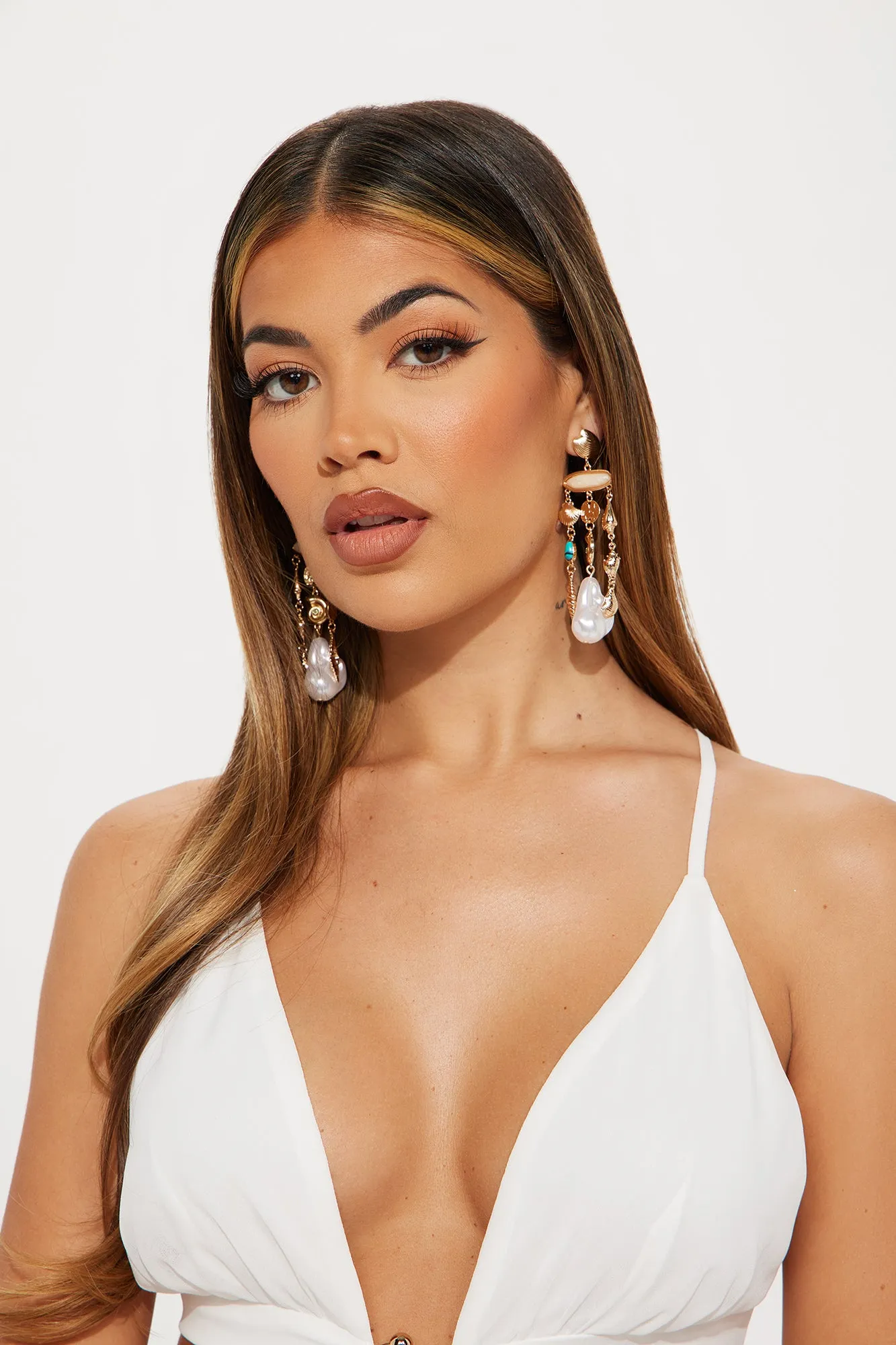 Timeless Tokens Of The Sea Earrings - Gold/combo sold by Fashion Nova product image thumbnail 2