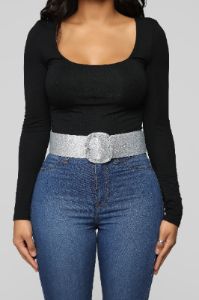 Get Glitz Belt - Silver sold by Fashion Nova