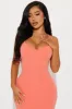 Peyton Ponte Midi Dress - Coral sold by Fashion Nova