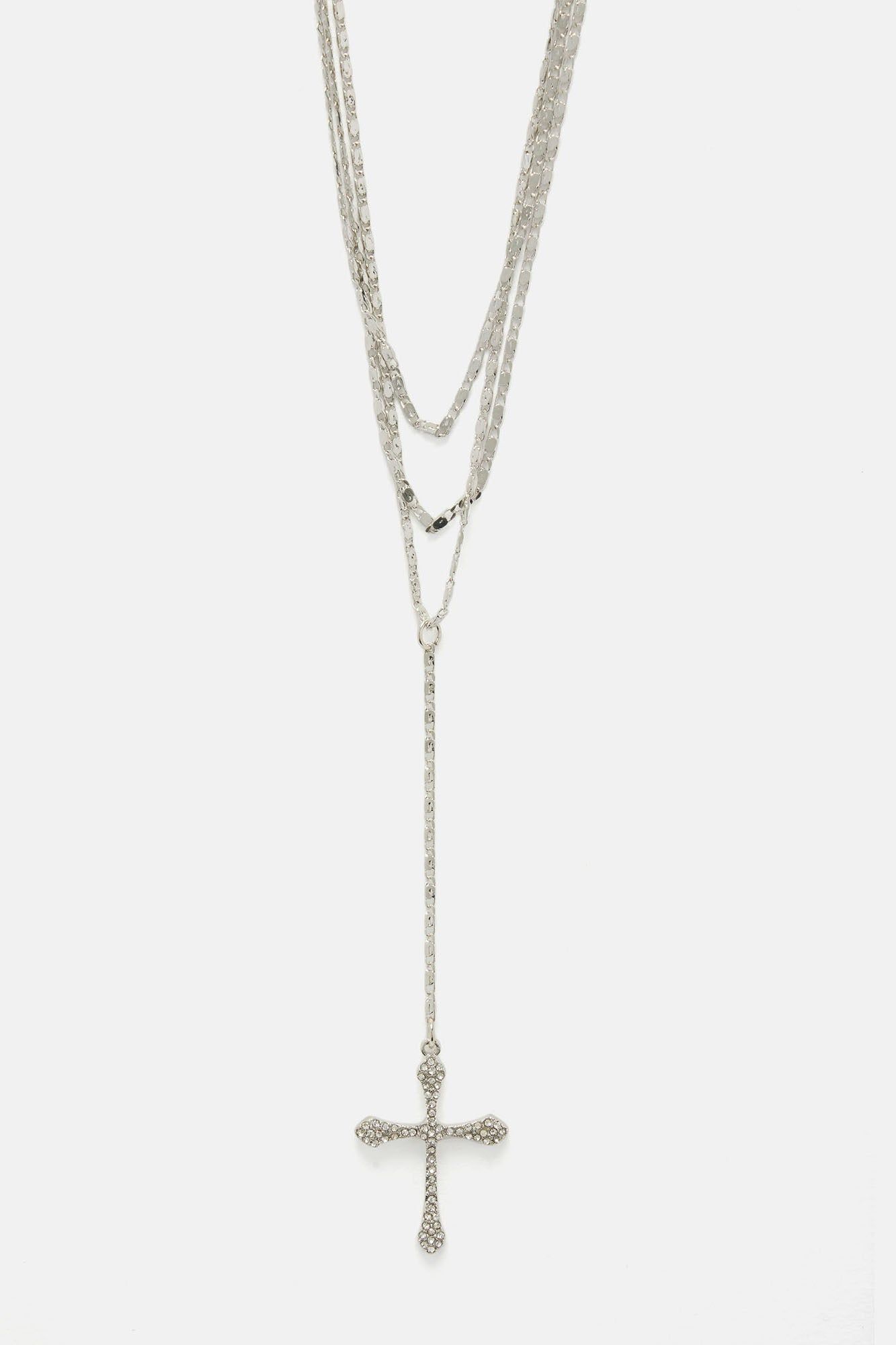 Always My Cross Necklace - Silver sold by Fashion Nova product image thumbnail 3