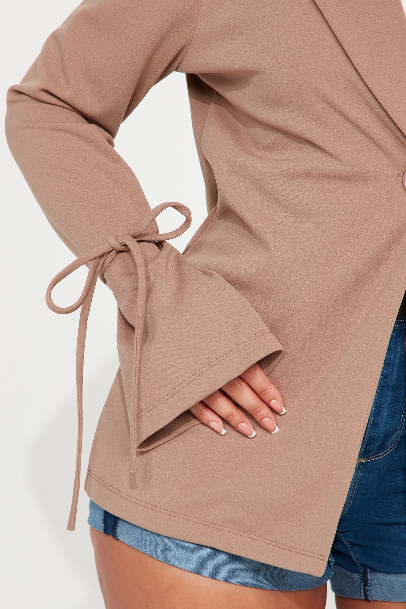 All Tied Up Blazer - Taupe sold by Fashion Nova product image thumbnail 3