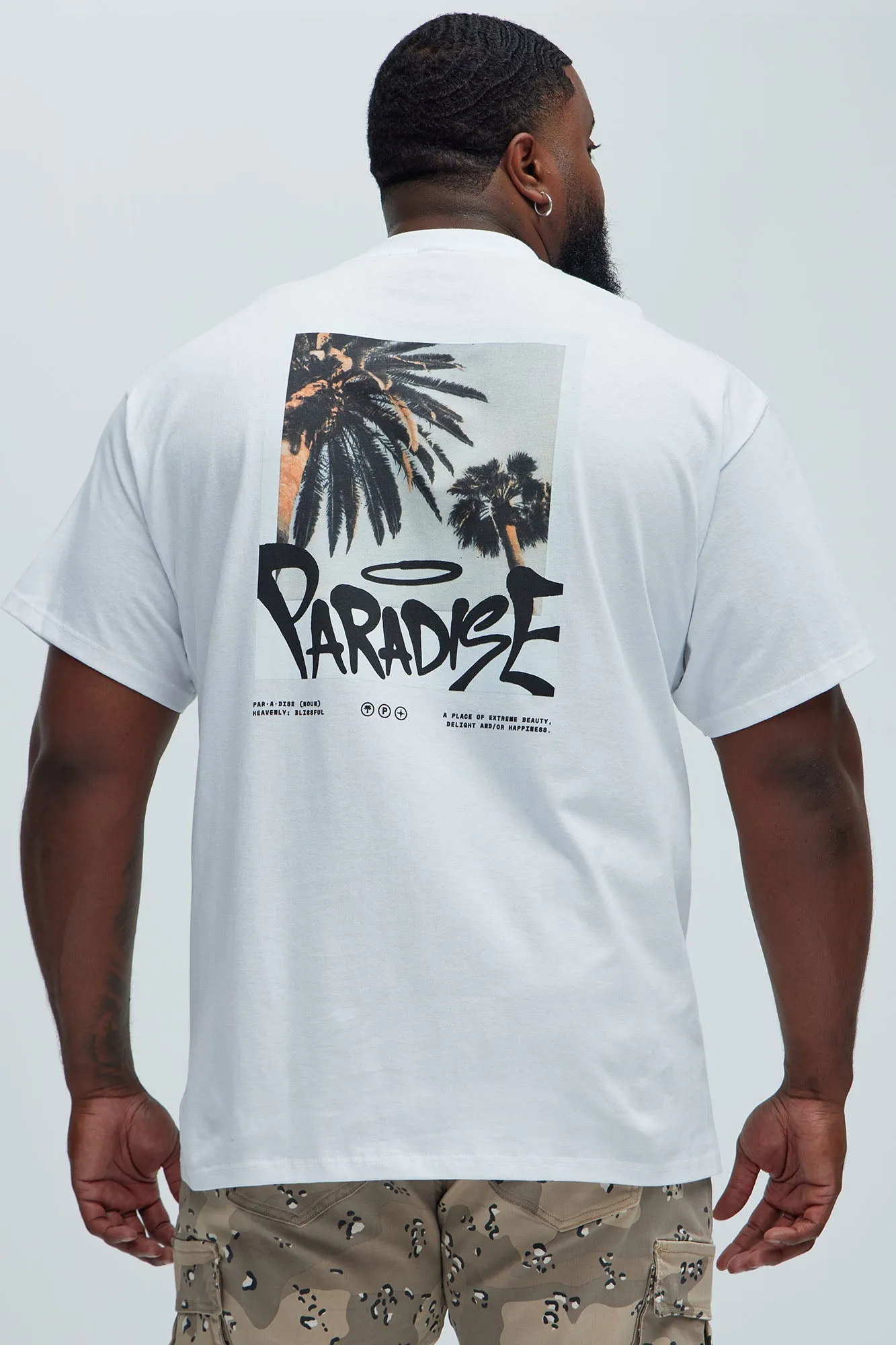 Paradise Palm Short Sleeve Tee - White sold by Fashion Nova product image thumbnail 5