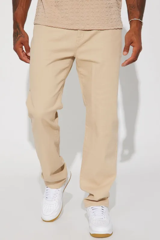 Mike Straight Jeans - Tan sold by Fashion Nova