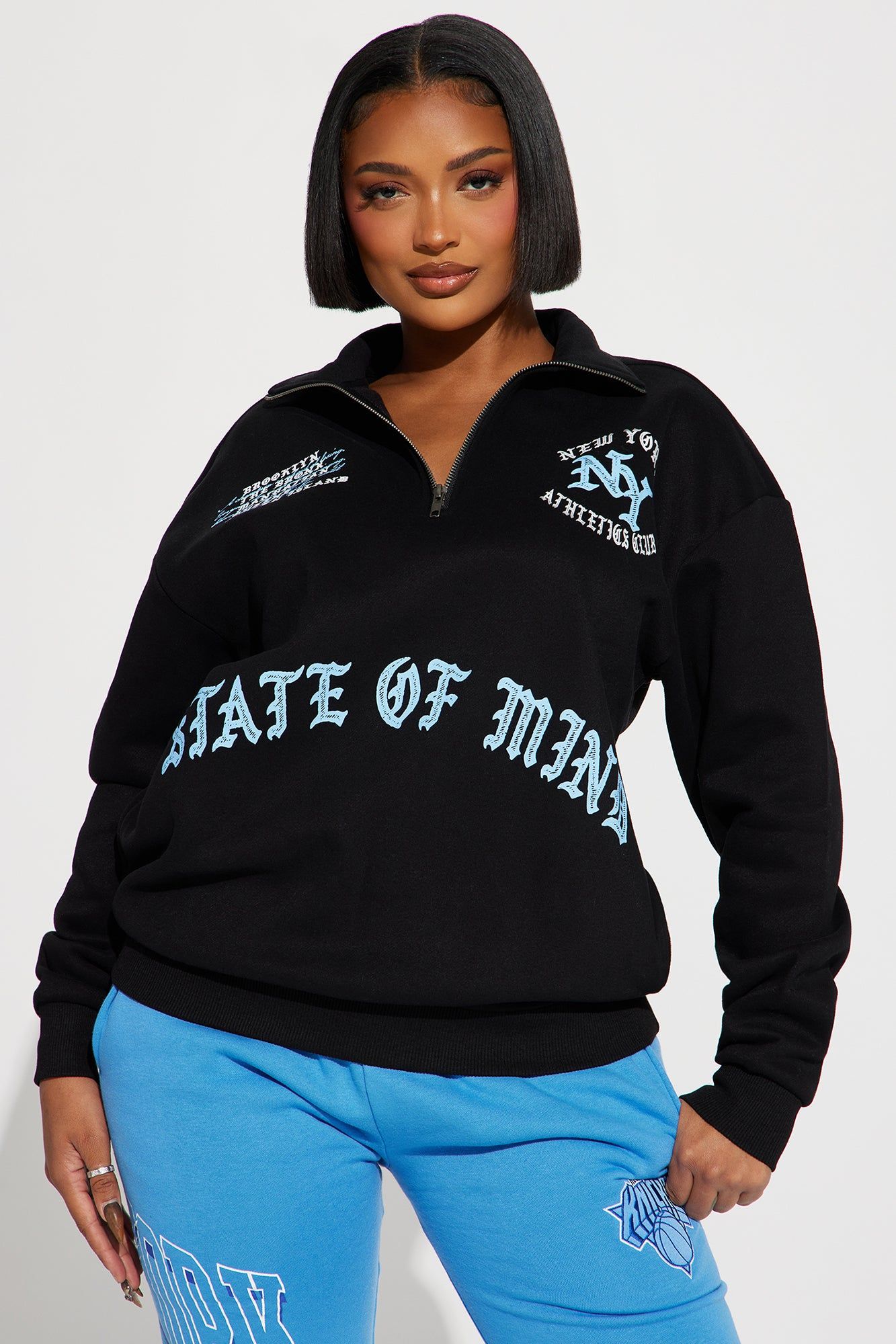 New York State Of Mind Sweatshirt - Black sold by Fashion Nova