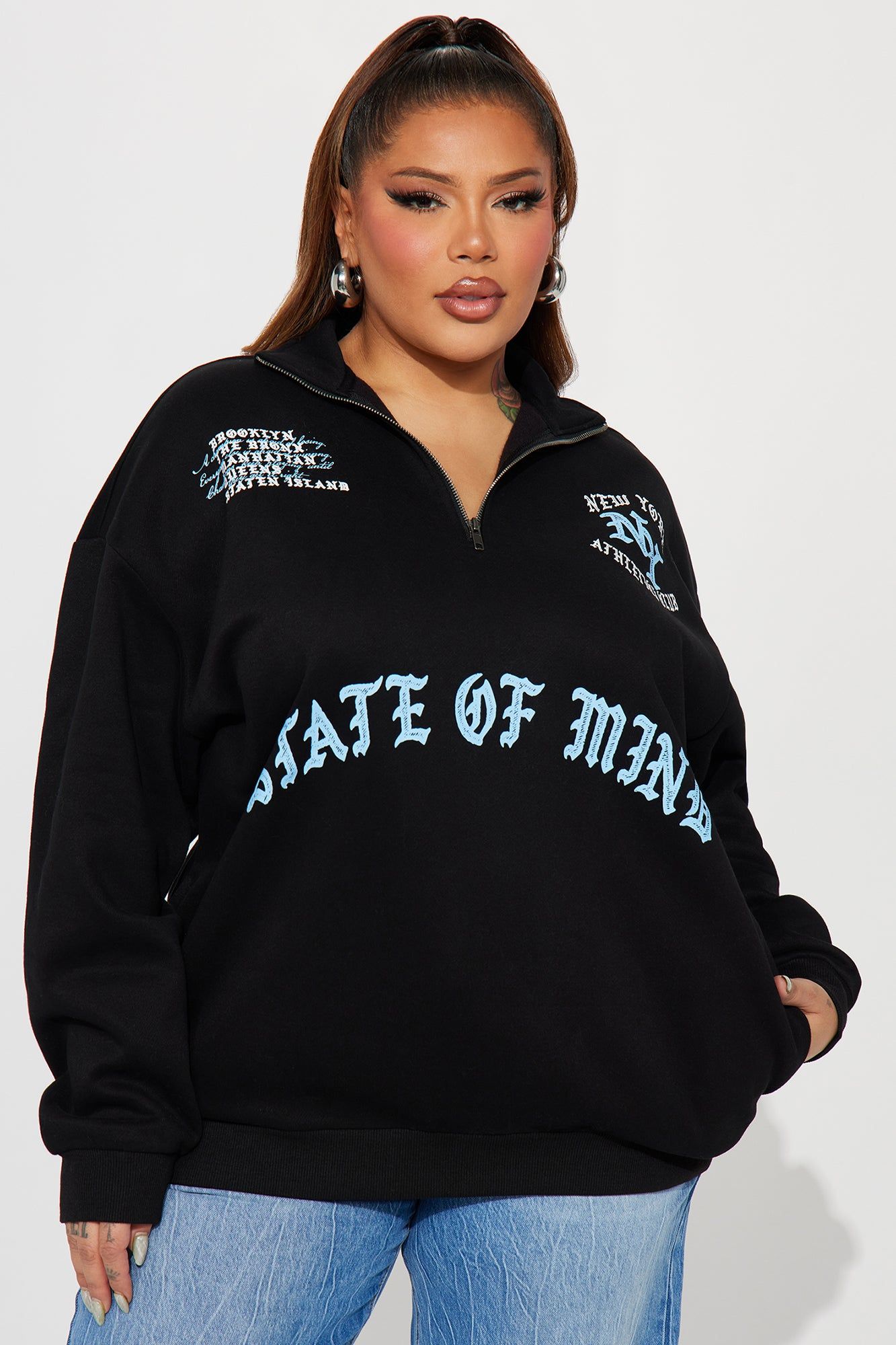 New York State Of Mind Sweatshirt - Black sold by Fashion Nova product image thumbnail 5