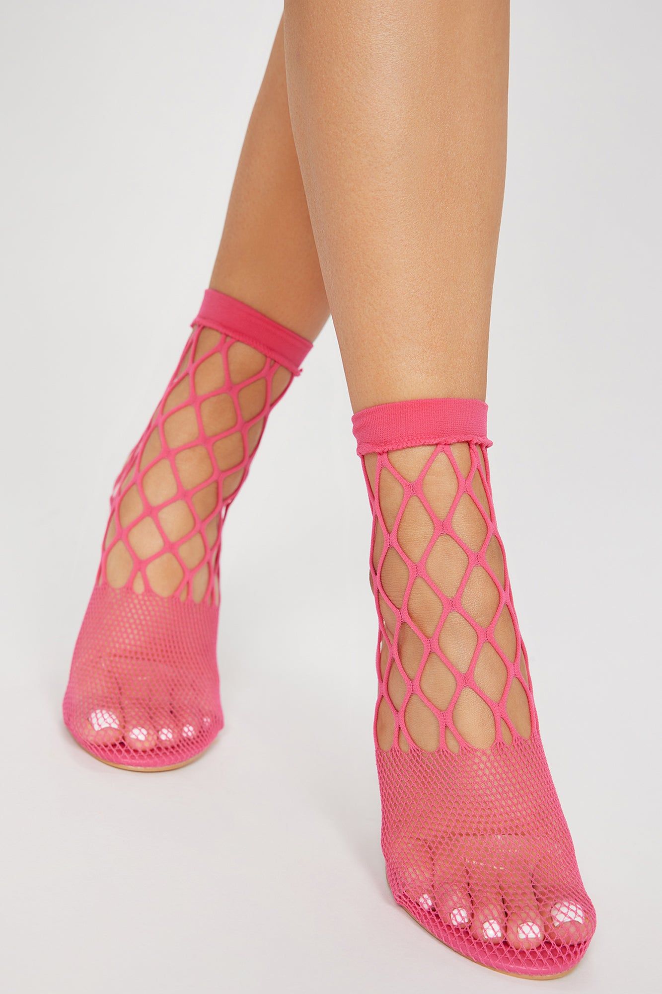 Street Romance Fishnet Pumps - Pink sold by Fashion Nova product image thumbnail 2