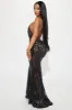 Sequin Dreams Gown - Black sold by Fashion Nova