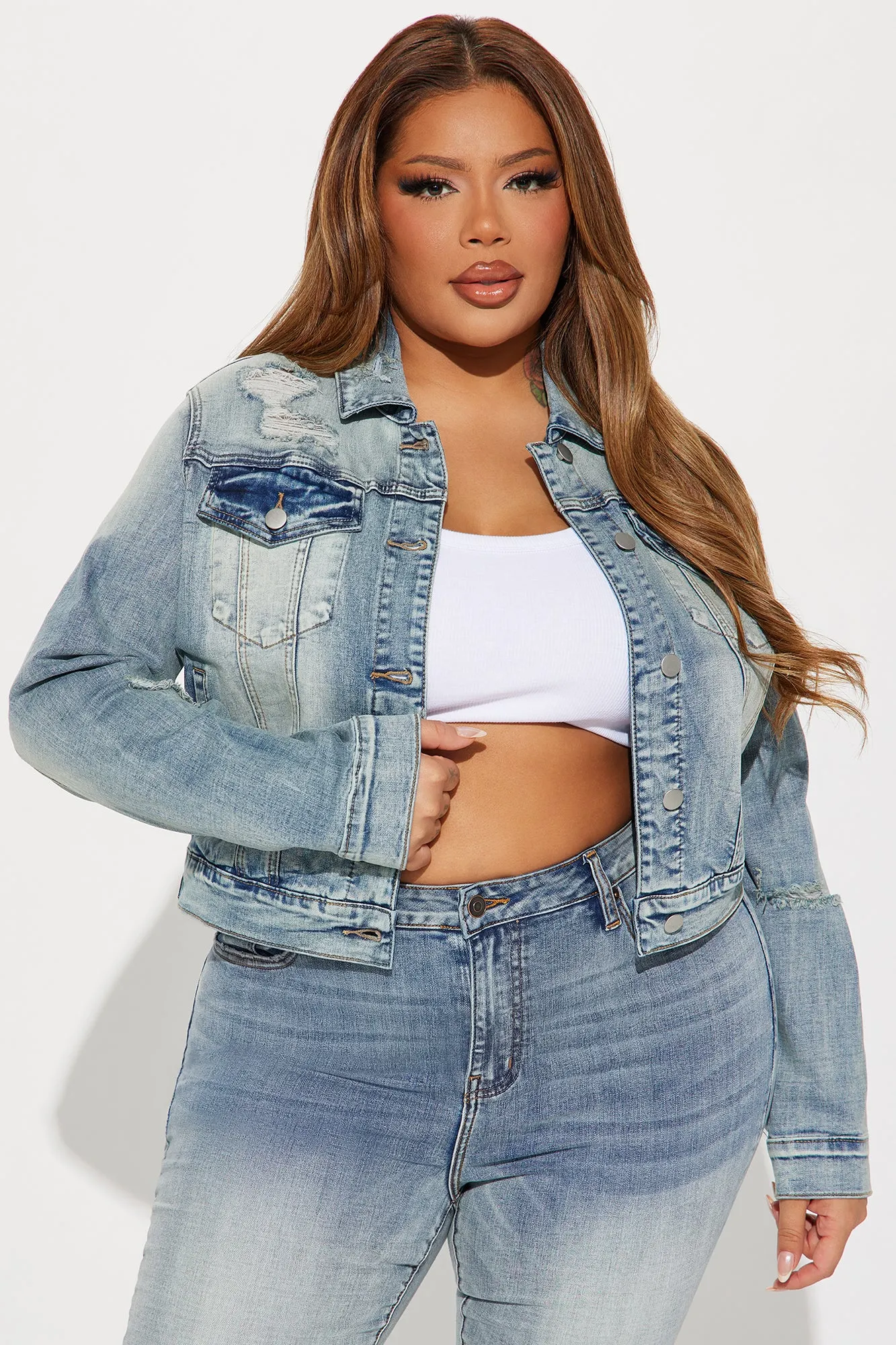 Kelly Denim Jacket - Light Wash sold by Fashion Nova product image thumbnail 4