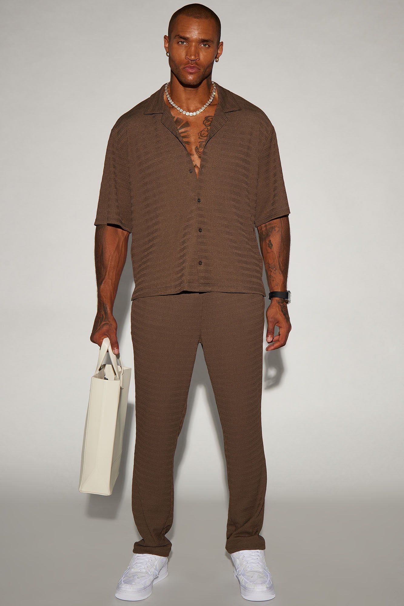 Boca Button Up Shirt - Brown sold by Fashion Nova product image thumbnail 2