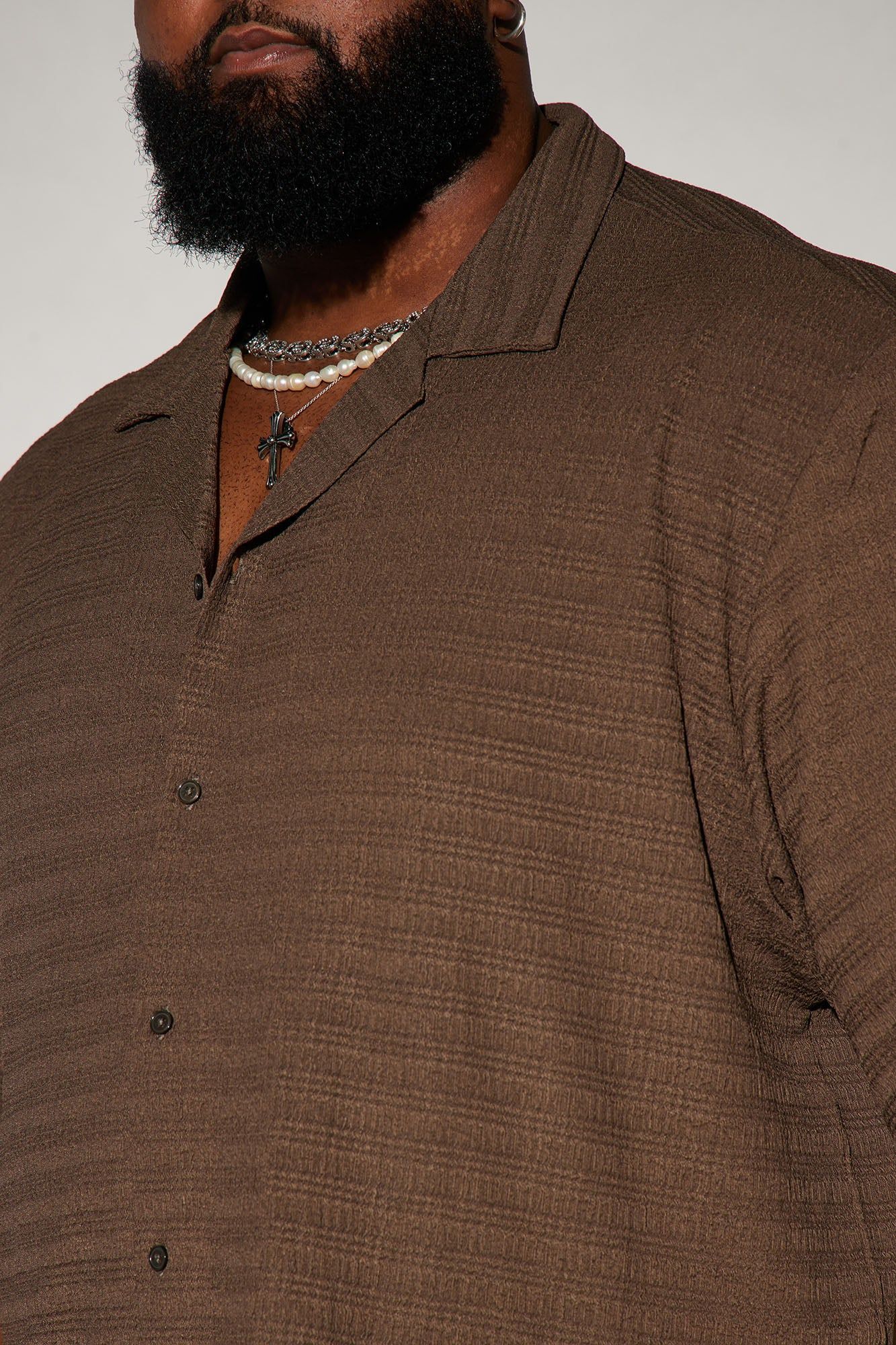 Boca Button Up Shirt - Brown sold by Fashion Nova product image thumbnail 7