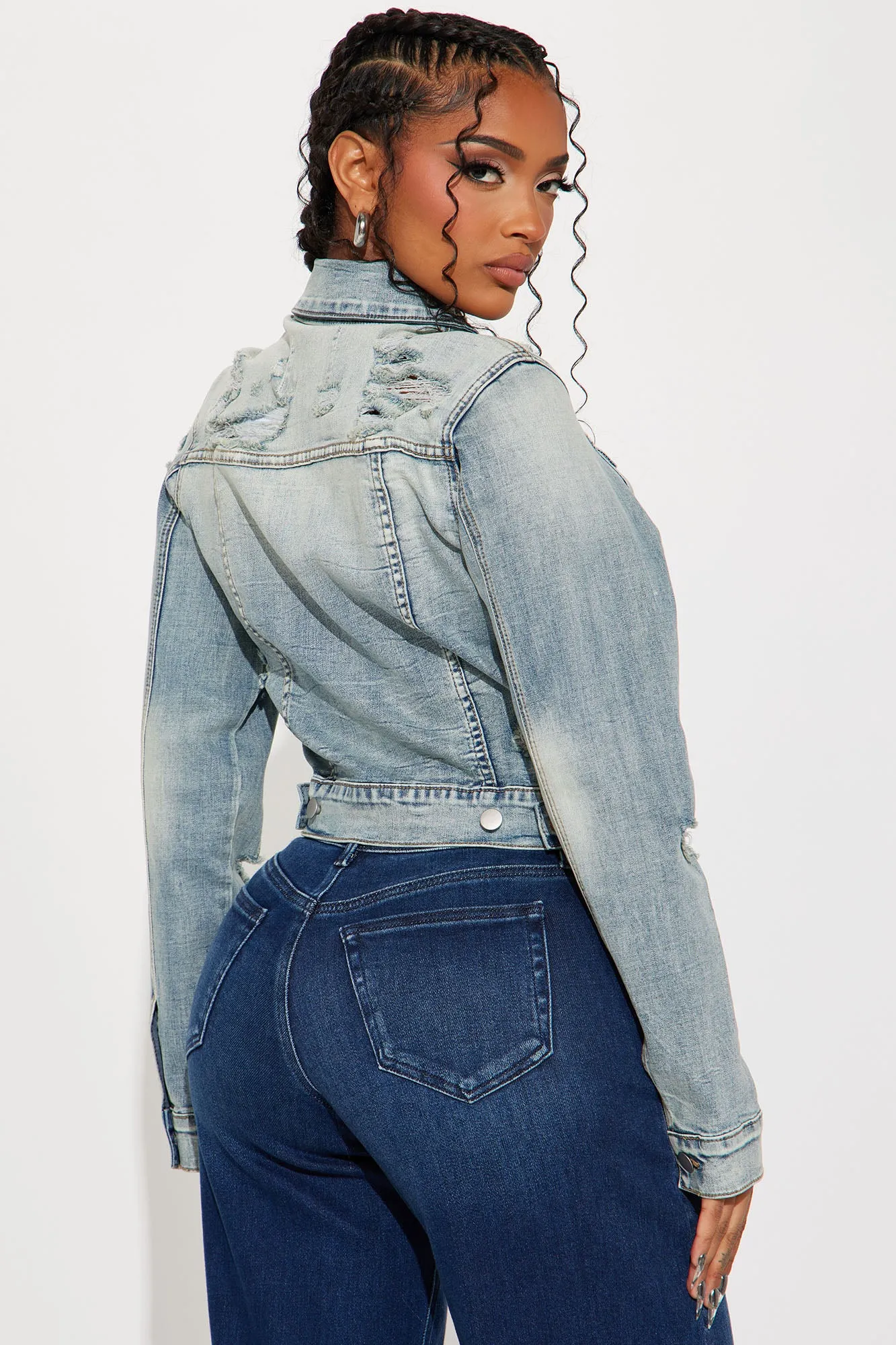 Kelly Denim Jacket - Light Wash sold by Fashion Nova product image thumbnail 3