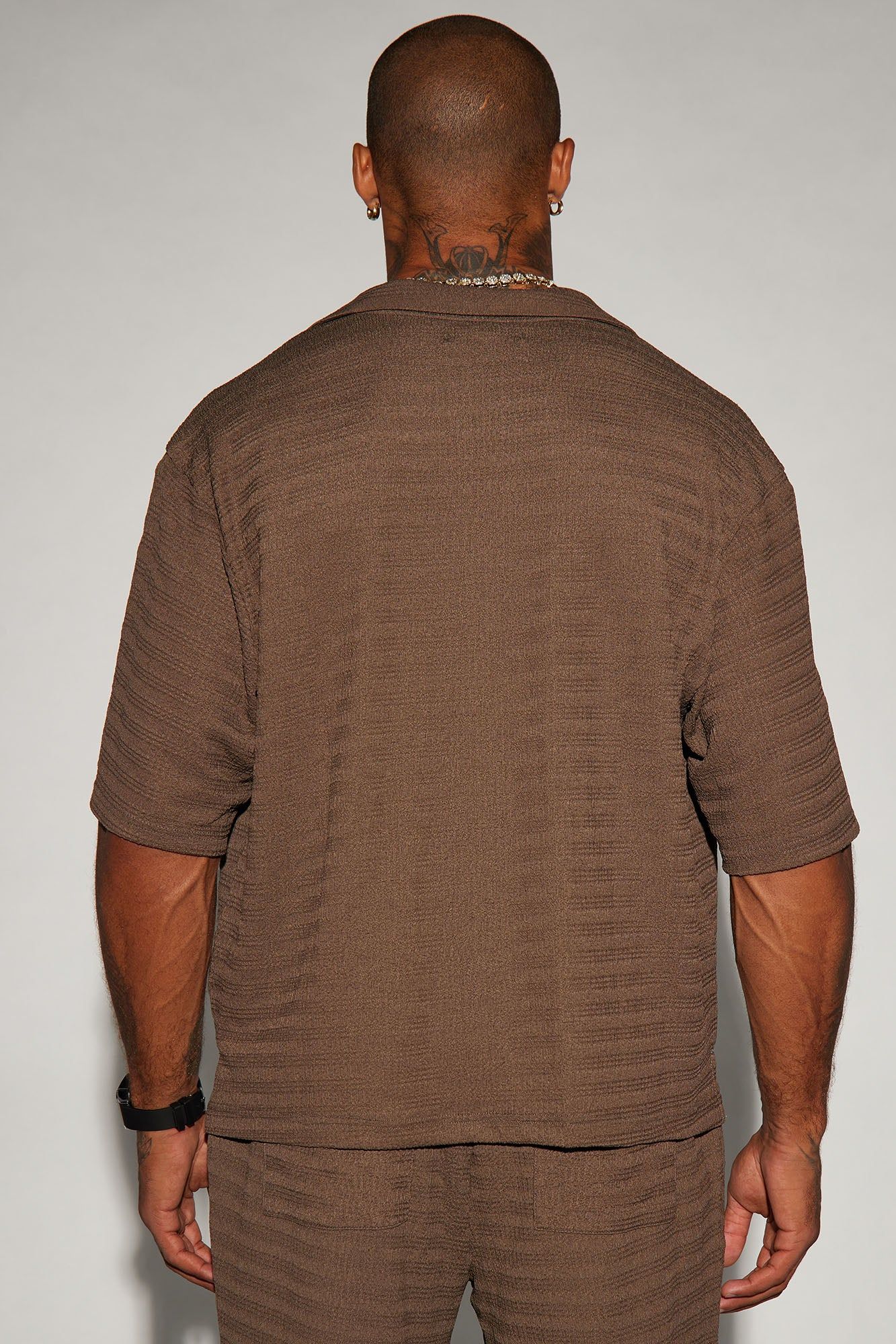 Boca Button Up Shirt - Brown sold by Fashion Nova product image thumbnail 5