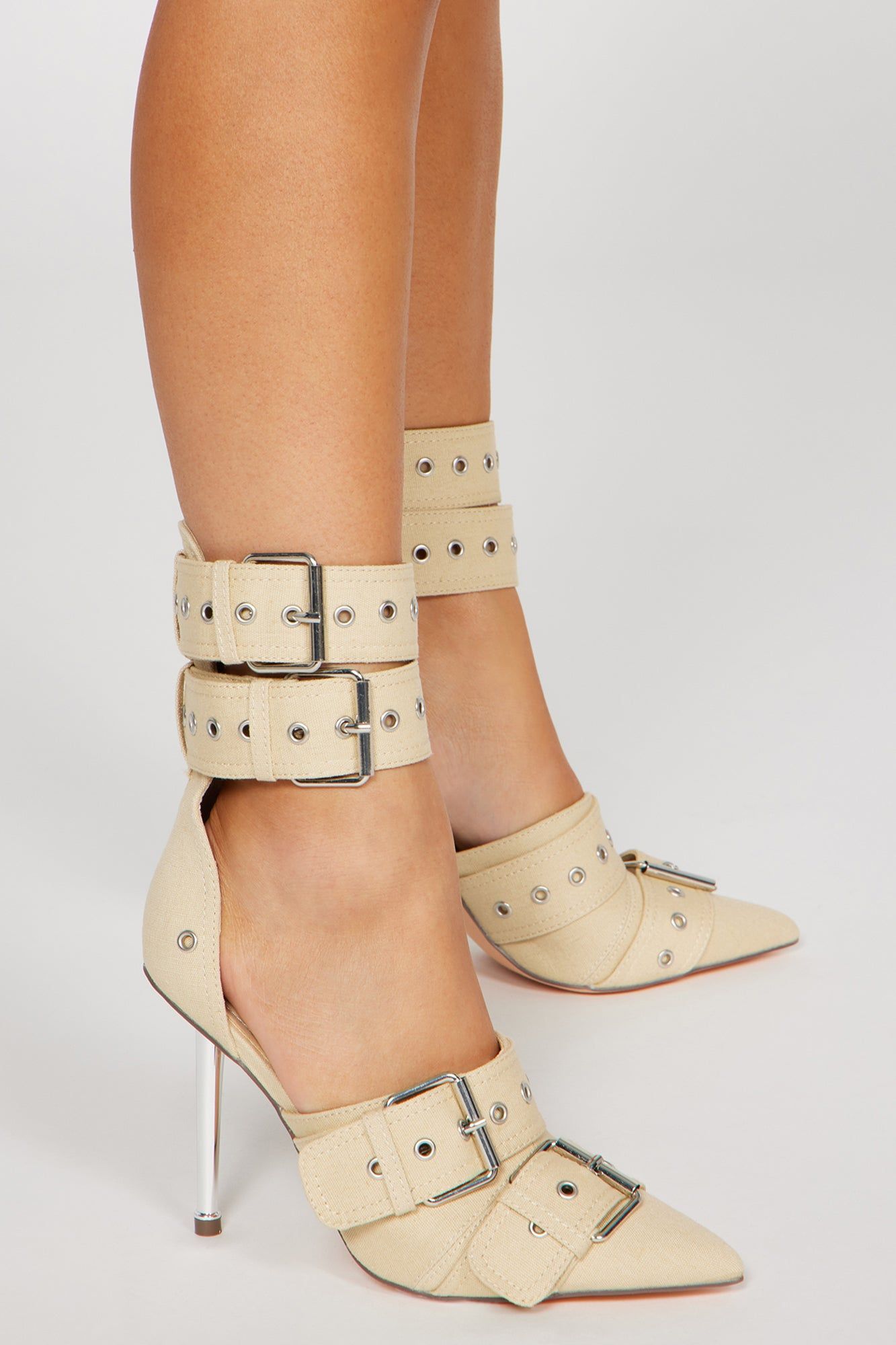 Catching Attention Pumps - Cream sold by Fashion Nova