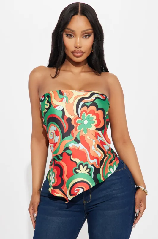 Montego Bay Handkerchief Top - Multi Color sold by Fashion Nova