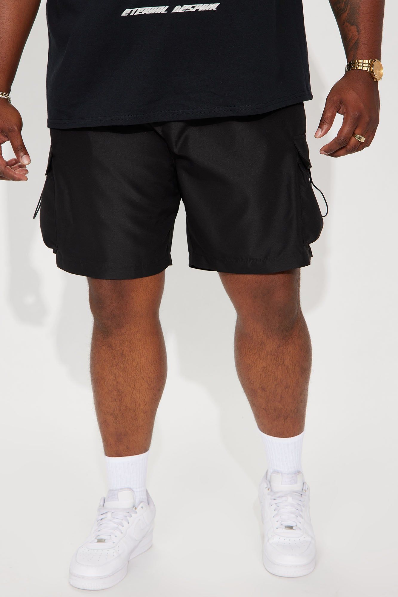 Keep It Coming Cargo Nylon Shorts - Black sold by Fashion Nova product image thumbnail 2