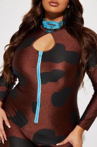 Solving Mysteries Pup Jumpsuit 3 Piece Costume Set - Brown/combo sold by Fashion Nova