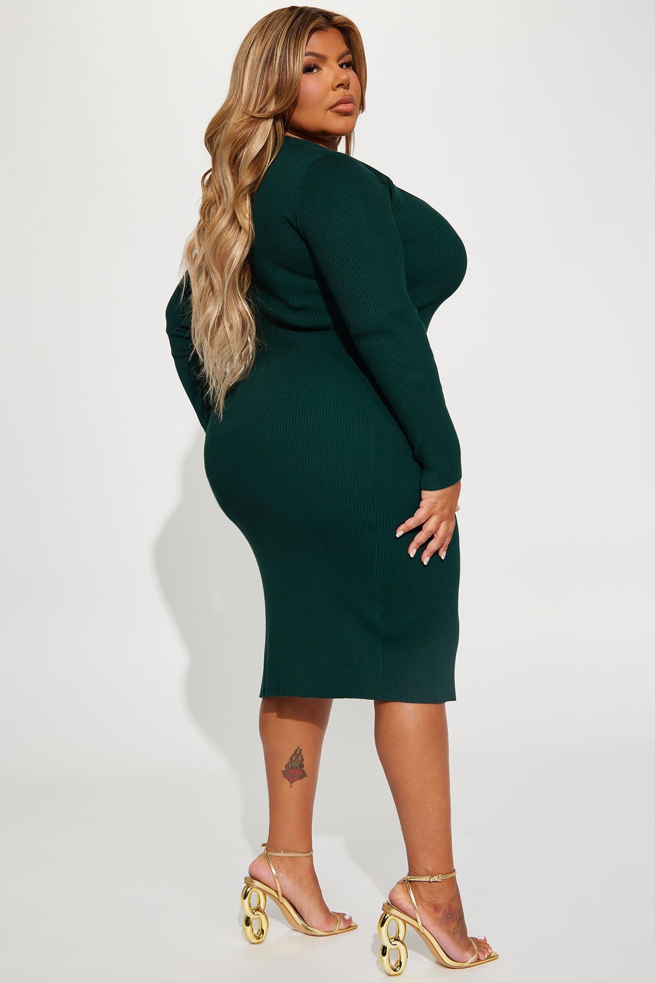 Reverie Attitude Midi Dress - Green sold by Fashion Nova product image thumbnail 6