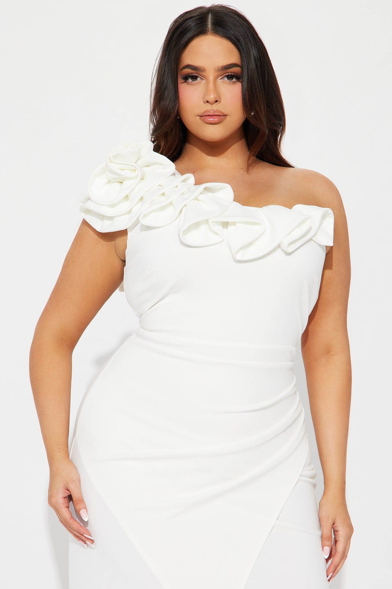 Ruffle Up Maxi Dress - Ivory sold by Fashion Nova product image thumbnail 5