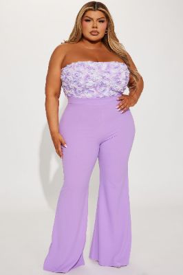 She's In Bloom Jumpsuit - Lavender sold by Fashion Nova