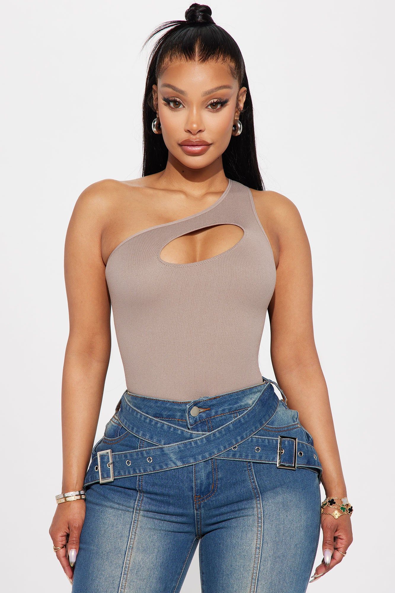 Got Your Attention Bodysuit - Grey sold by Fashion Nova product image thumbnail 3