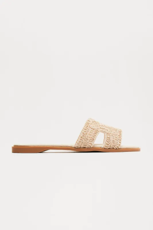 Set You Free Crochet Sandals - Beige sold by Fashion Nova