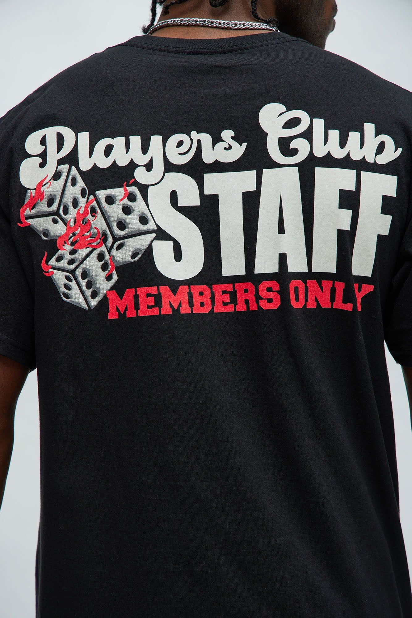 Players Club Staff Short Sleeve Tee - Black sold by Fashion Nova product image thumbnail 4