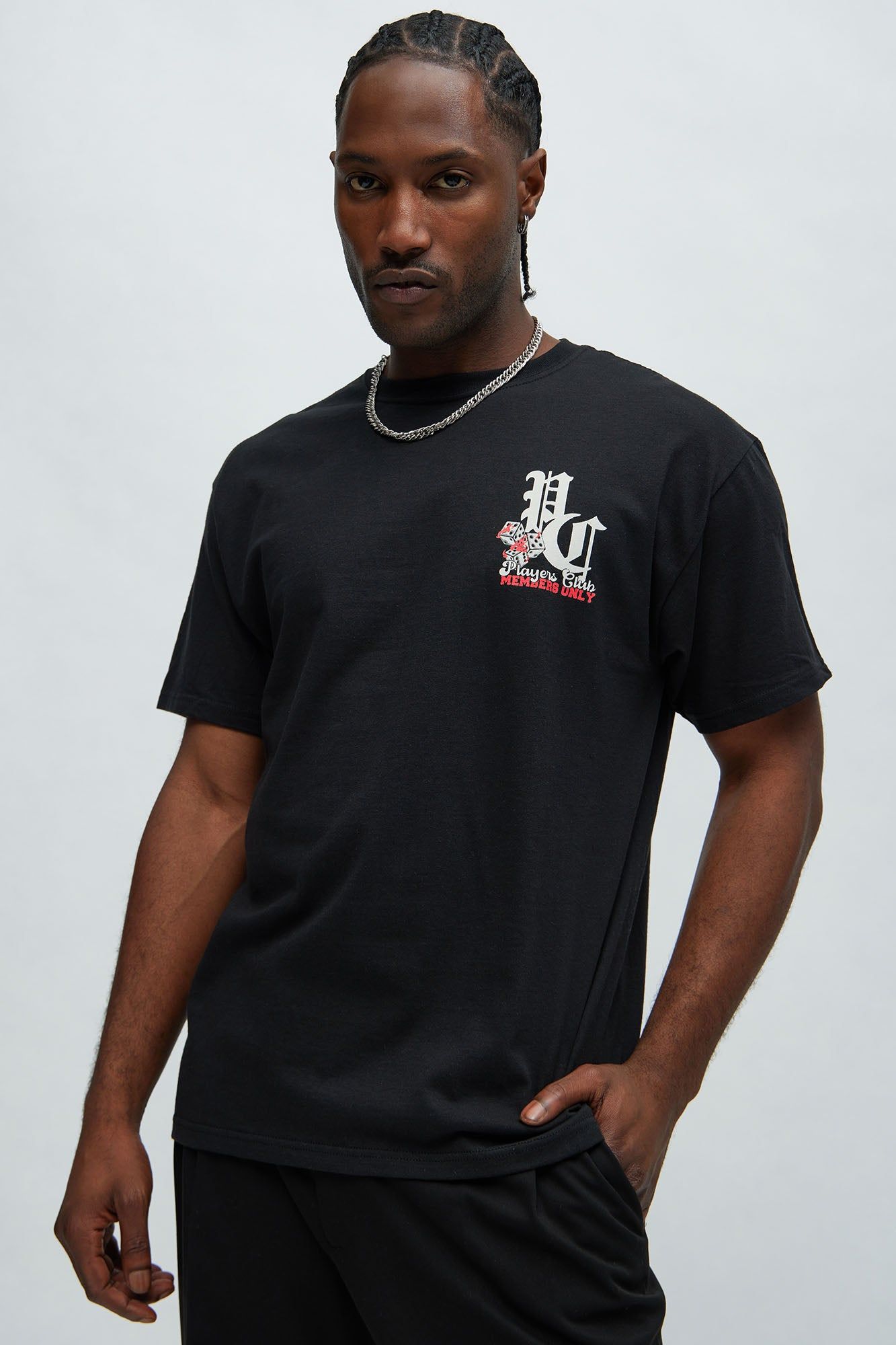 Players Club Staff Short Sleeve Tee - Black sold by Fashion Nova