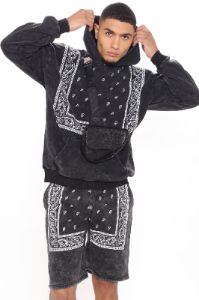 Western Hoodie - Black/White sold by Fashion Nova