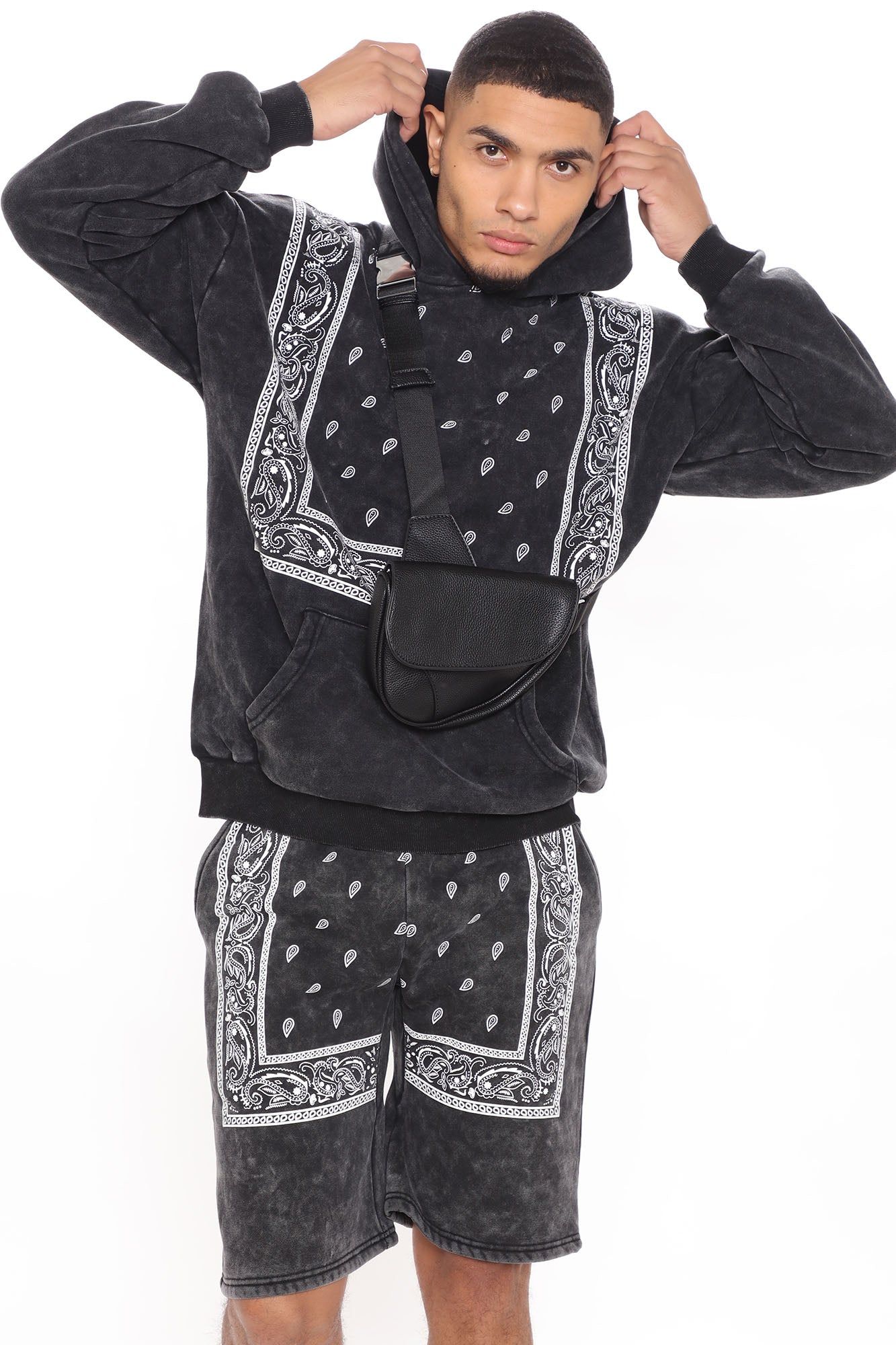 Western Hoodie - Black/White sold by Fashion Nova product image thumbnail 2