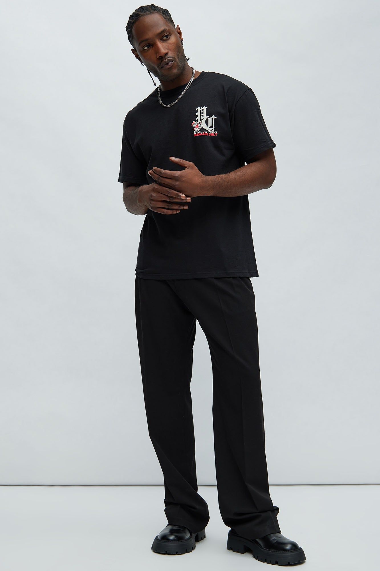 Players Club Staff Short Sleeve Tee - Black sold by Fashion Nova product image thumbnail 2
