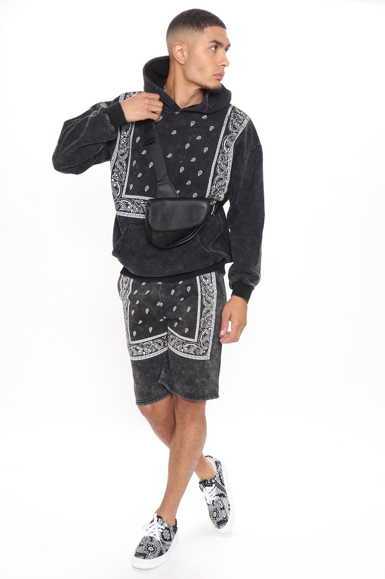 Western Hoodie - Black/White sold by Fashion Nova product image thumbnail 4