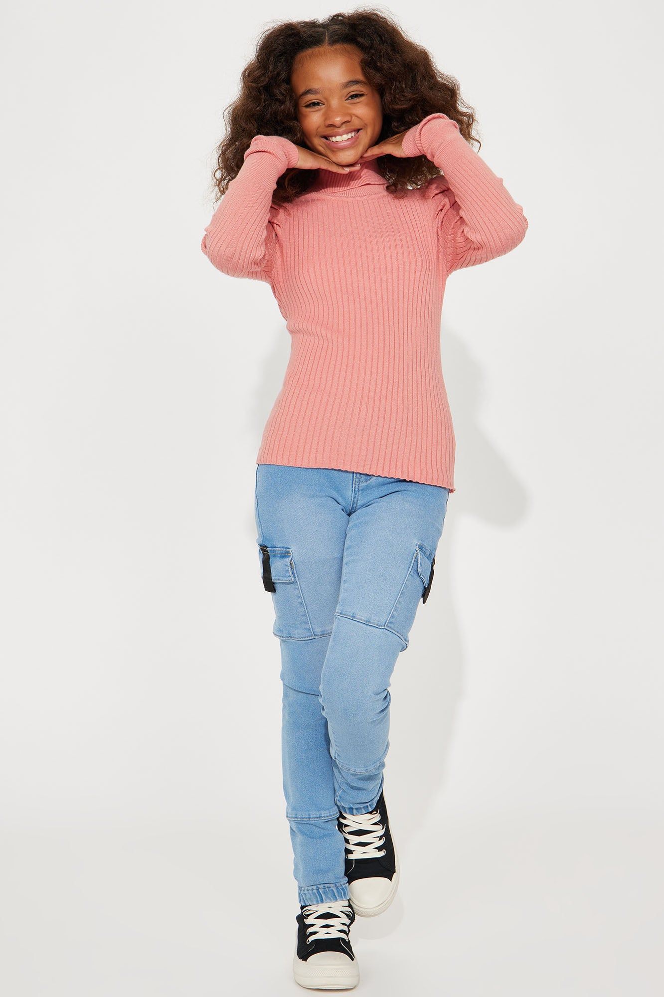 Mini Get On With It Turtleneck Sweater - Mauve sold by Fashion Nova product image thumbnail 2