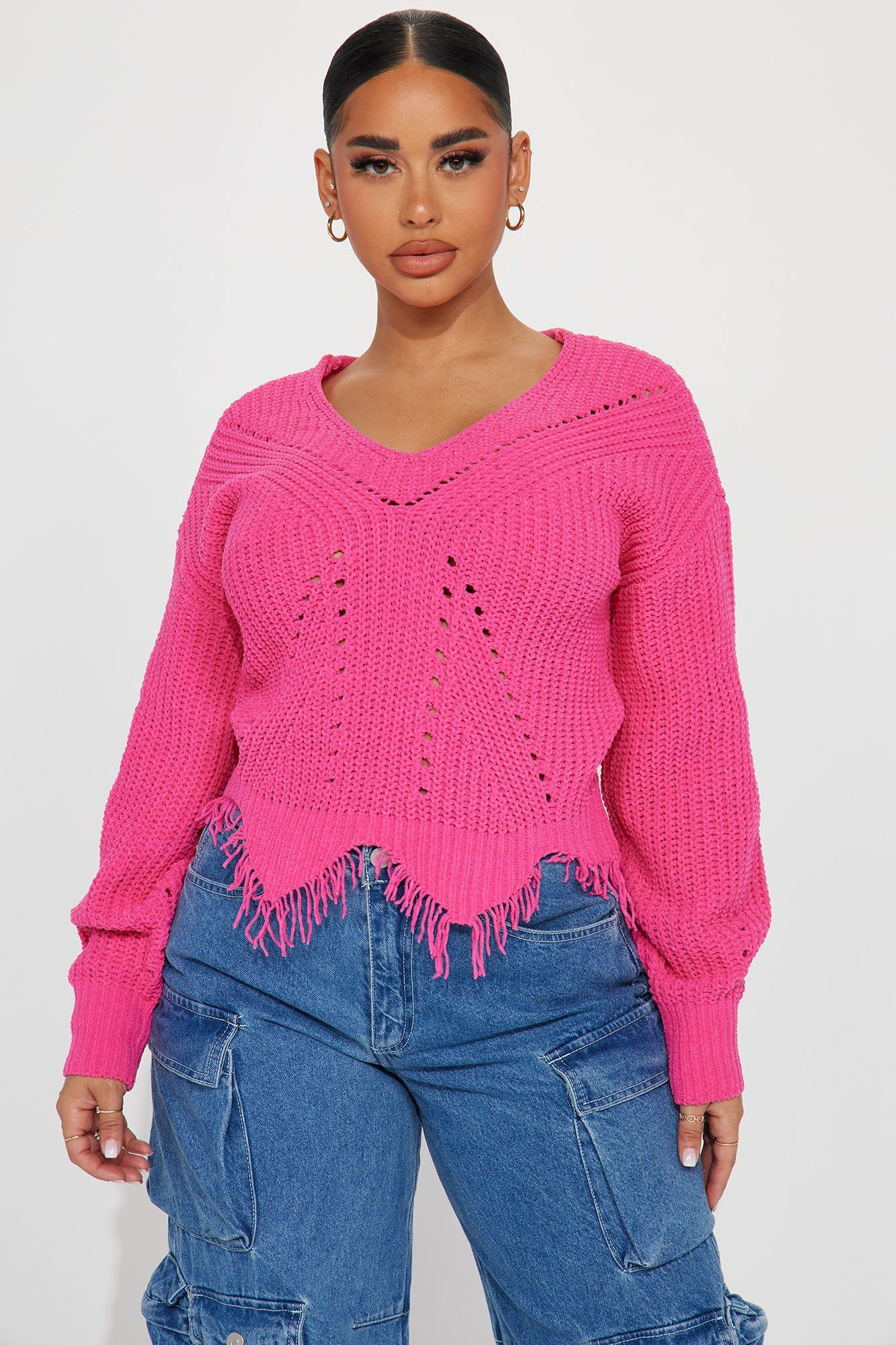 Carlisha Sweater - Pink sold by Fashion Nova