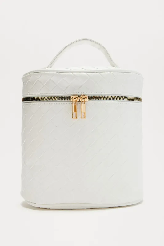 Annalise Makeup Bag - Ivory sold by Fashion Nova