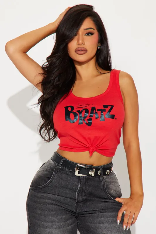 Your Favorite Bratz Doll Tank Top - Red sold by Fashion Nova