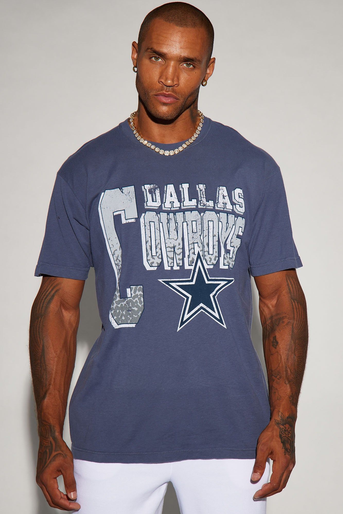 Cowboys Legacy Short Sleeve Tee - Navy/combo sold by Fashion Nova