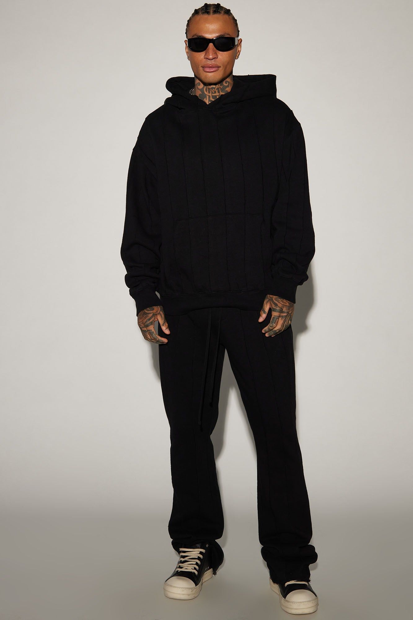 Tyson Row Down Hoodie - Black sold by Fashion Nova product image thumbnail 3