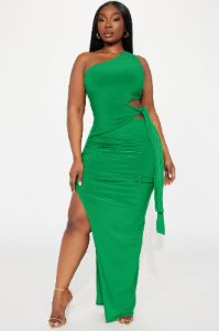 It's Called Elegance Maxi Dress - Emerald sold by Fashion Nova