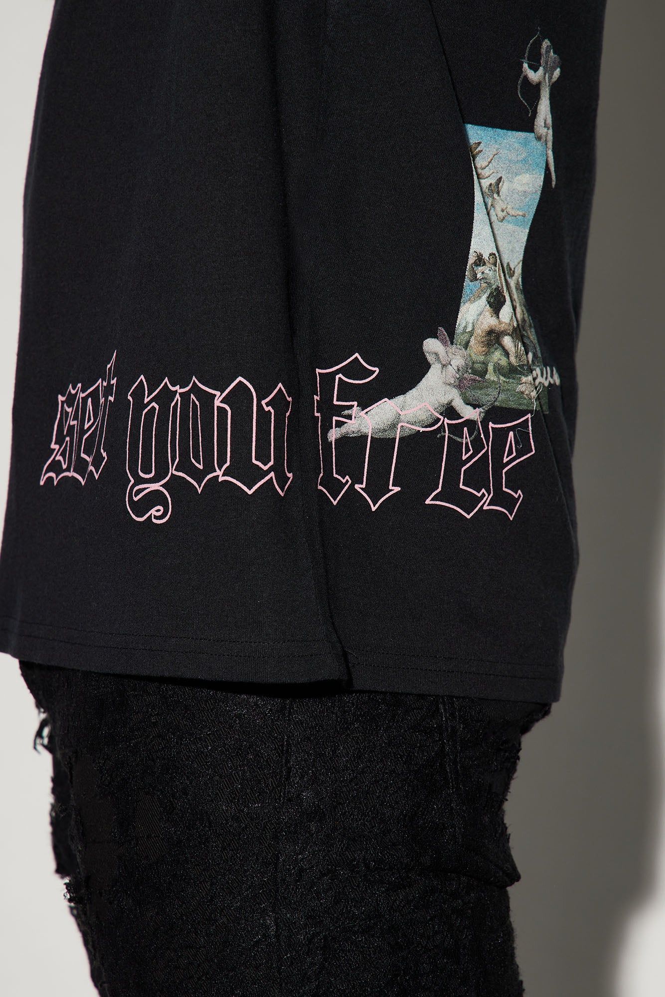 Set You Free Oversized Short Sleeve Tee - Black sold by Fashion Nova product image thumbnail 4