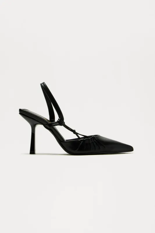 Sheana Slingback Pumps - Black sold by Fashion Nova