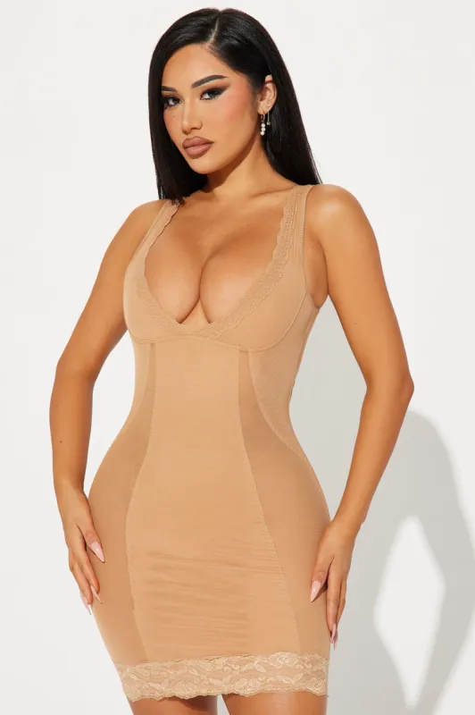 Feeling Myself Slimming Shapewear Slip Dress - Nude | Parallel