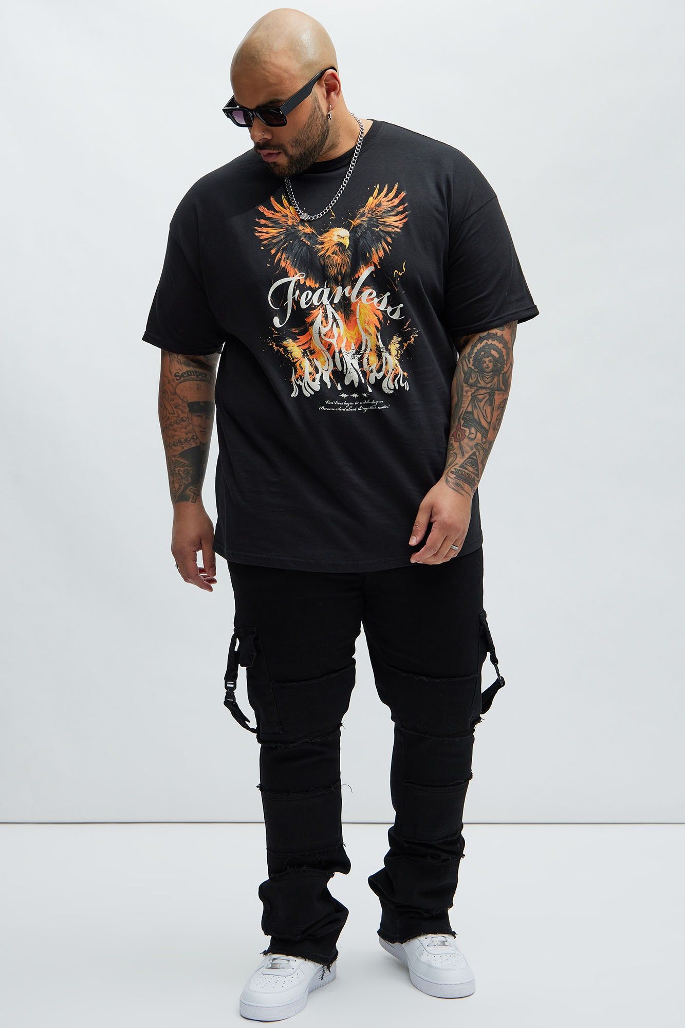 Fearless Short Sleeve Tee - Black sold by Fashion Nova product image thumbnail 5